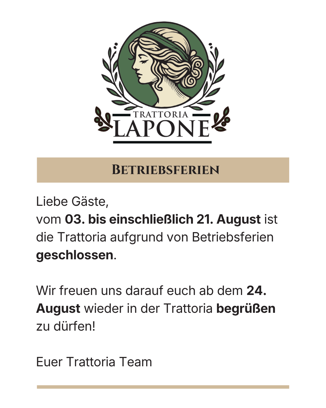 Tageskarte 6 Juli